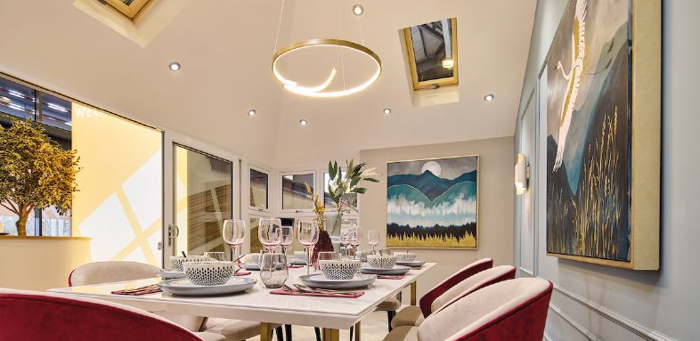 Edwardian solid roof extension at SolarFrame Leeds Showroom