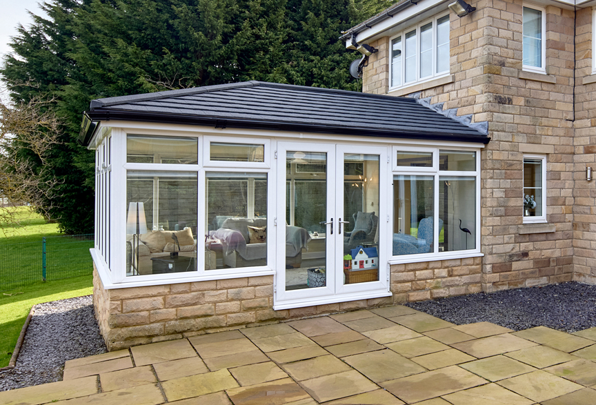Solid roof conservatory