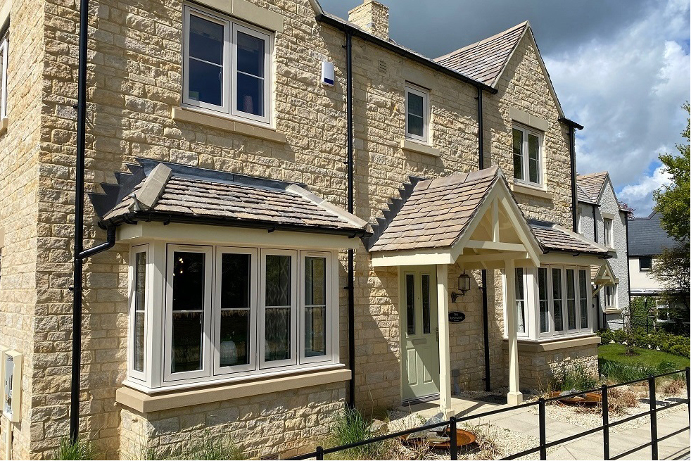 Two Square Bay Windows