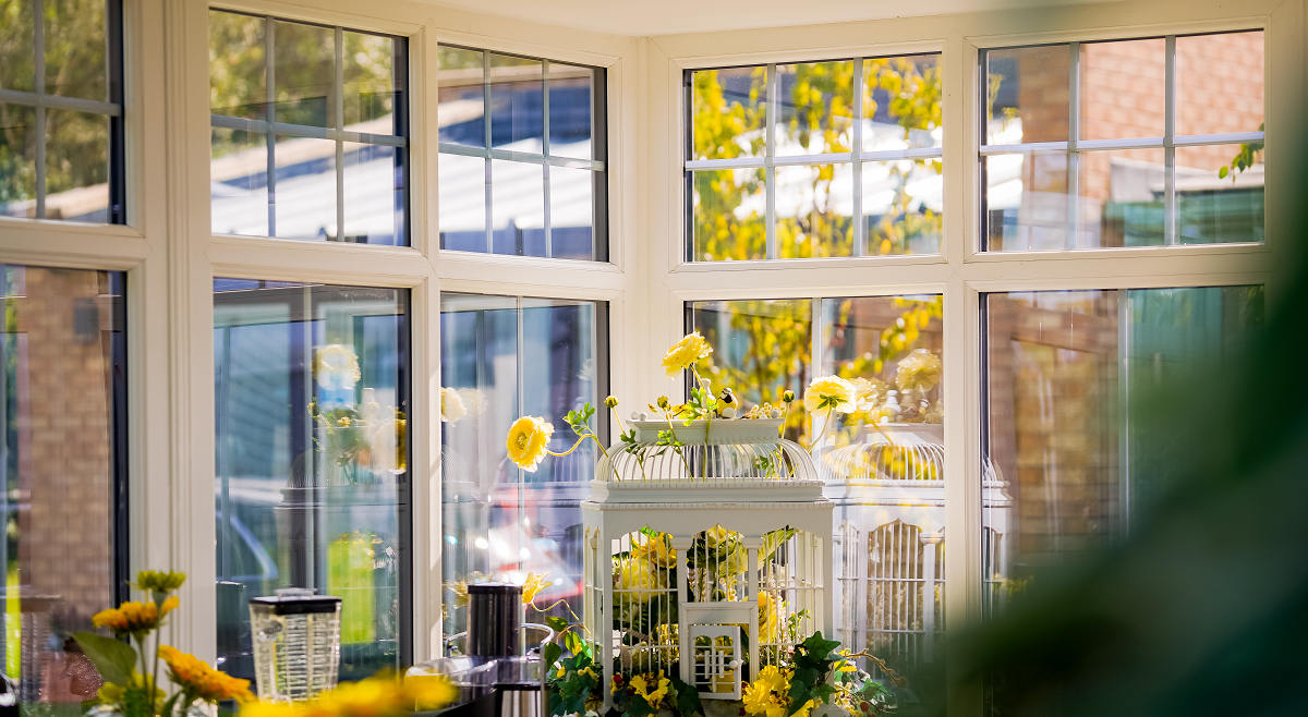 Windows in conservatory