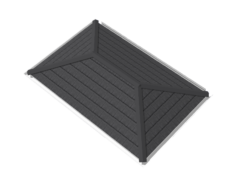 Edwardian double hipped solid roof